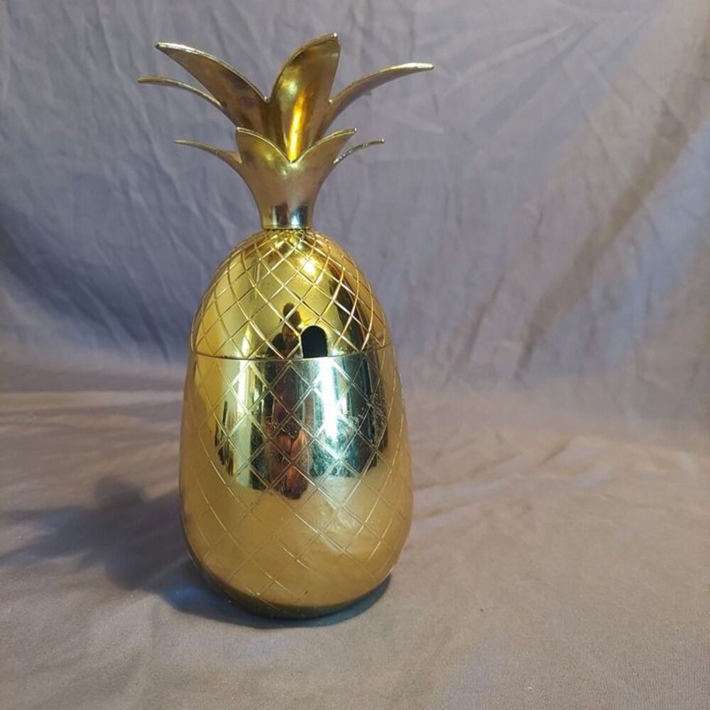 Stainless Steel Pineapple Tumbler Cocktail Mug Party Drink Cup w/Lid